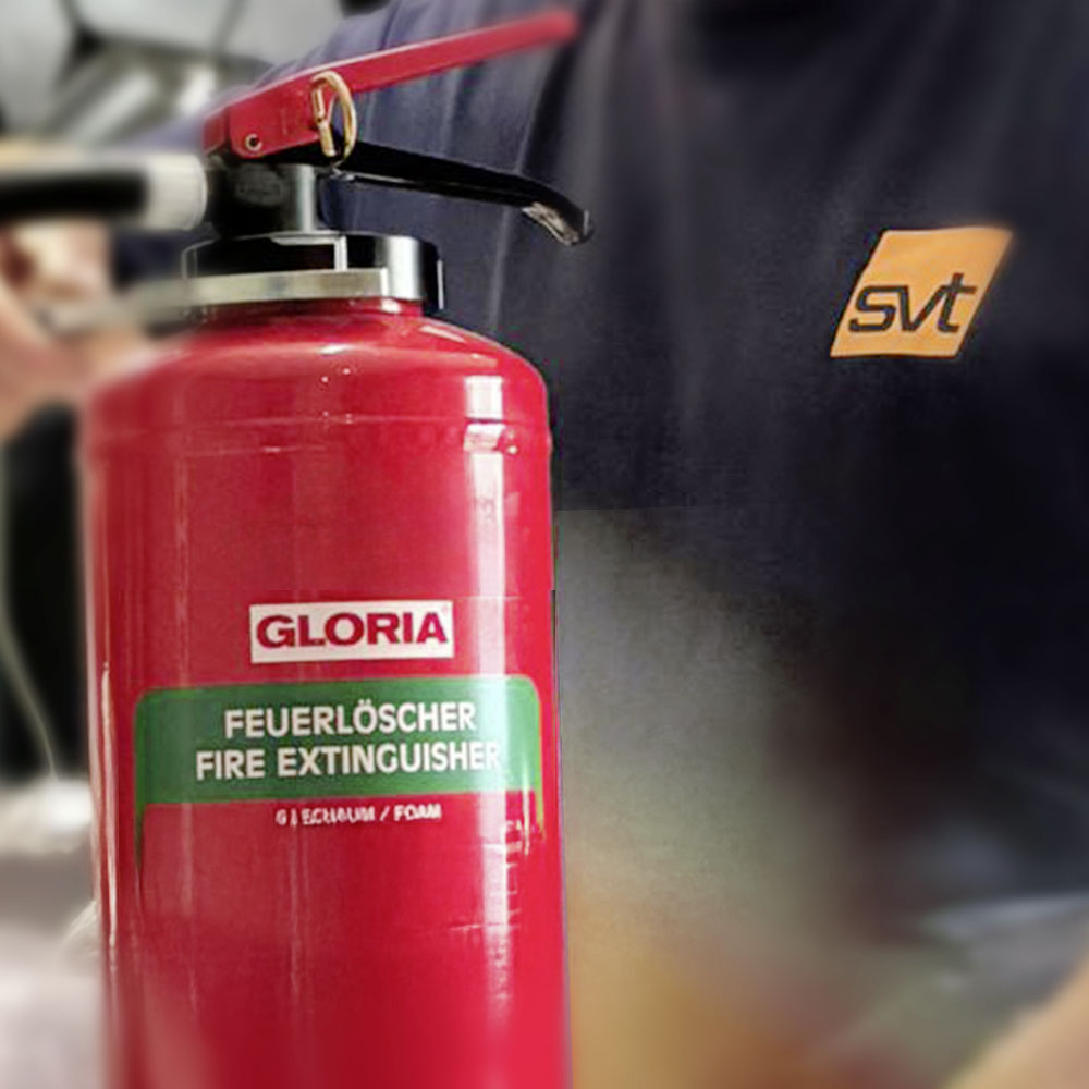 Feuerlöscherwartung von svt